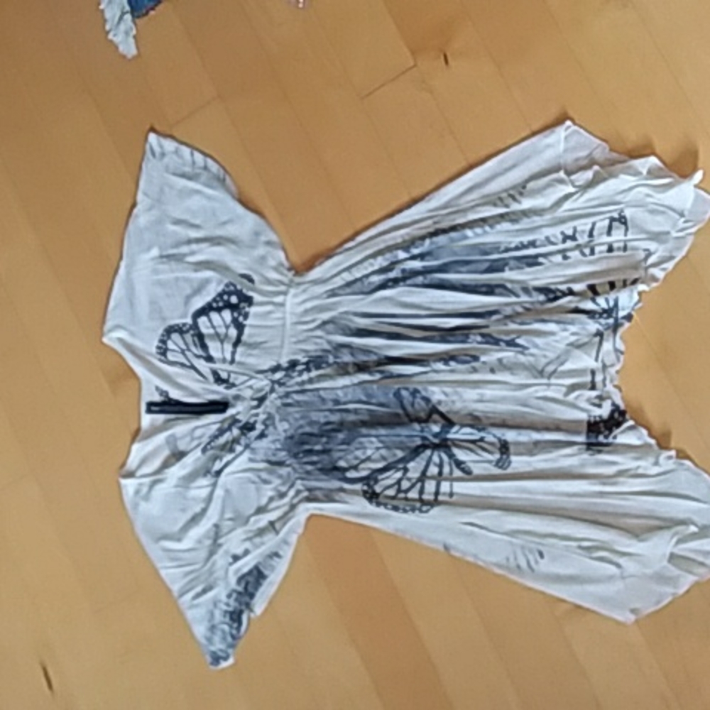 Toshi deep vneck short sleeve tunic